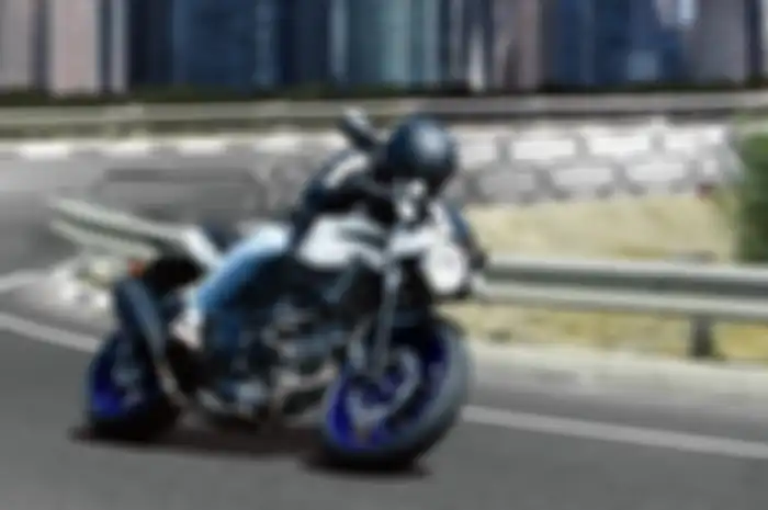 Motor baru Suzuki SV650X 2025 gaya cafe racer.