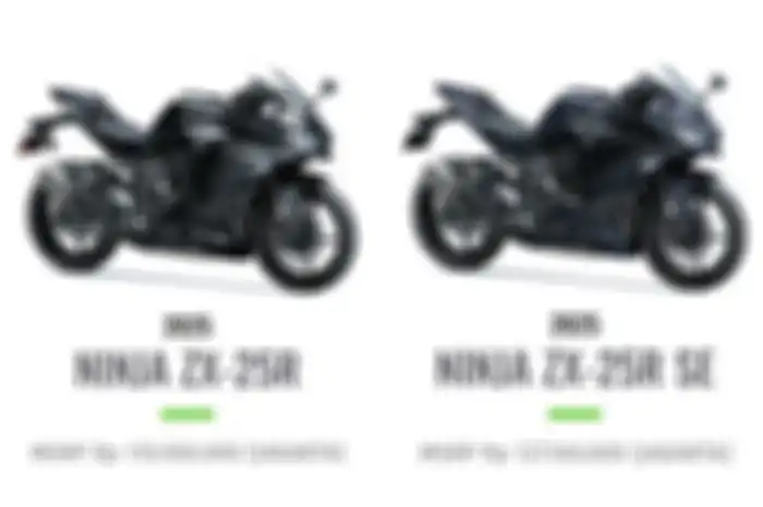 Perbandingan harga Kawasaki Ninja ZX-25R SE dan varian reguler