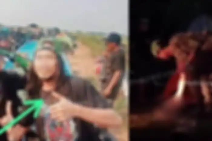 Aksi pengeroyokan berujung congkel mata seorang pria di acara komunitas Vespa di Gunung Putri, Bogor, Jawa Barat.