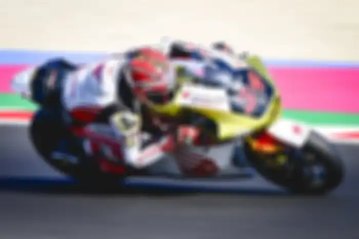 Pembalap Indonesia Mario Aji di Moto2 San Marino 2024.