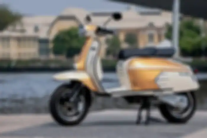 Skutik retro Royal Alloy TV175 siap jegal Vespa, desain mirip Lambretta harganya Rp 60 jutaan.