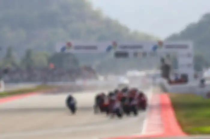Ilustrasi balap MotoGP Mandalika 2024 di Sirkuit Mandalika, Lombok, NTB.