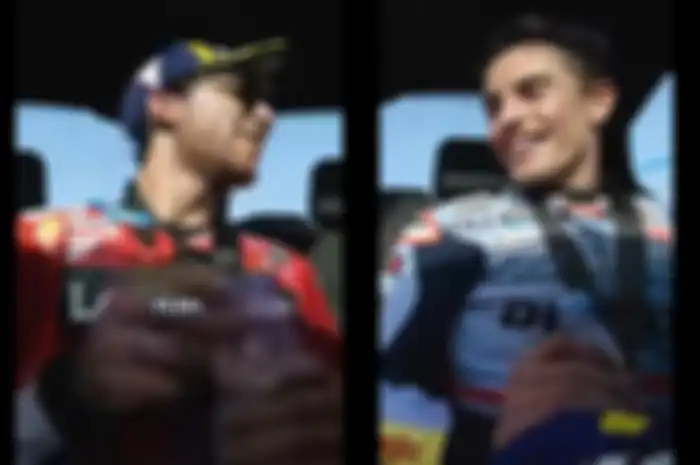 Enea Bastianini cerita ukuran sepatunya pada Marc Marquez
