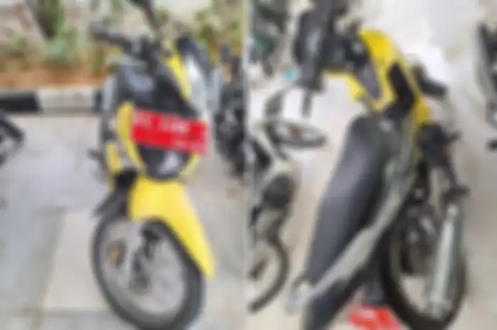 Honda Supra X 125 2007 warna kuning hitam dilelang di Kota Tarakan, Kalimantan Utara.