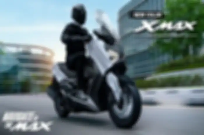 Tampilan warna baru senior Yamaha NMAX Turbo, yaitu XMAX Connected.