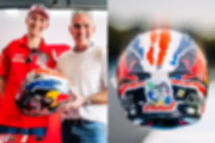 Jacob Roulstone bangga bisa pakai helm grafis Mick Doohan