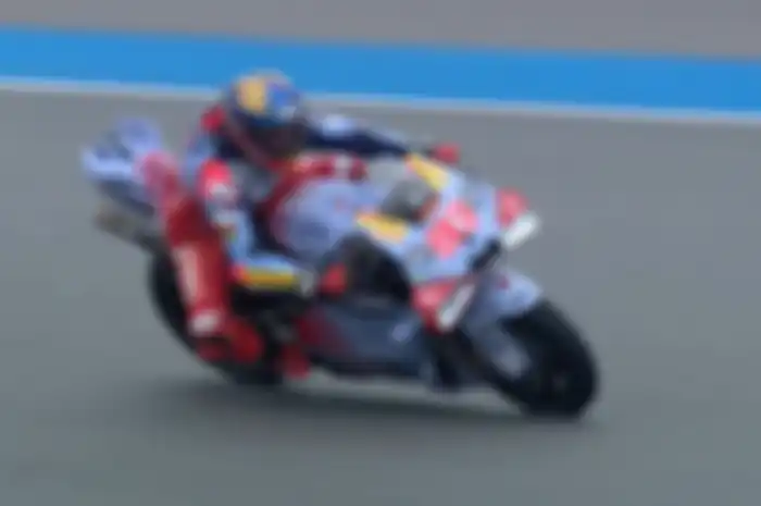 Marc Marquez di sesi Warm Up MotoGP Thailand 2024 di Sirkuit Buriram, Minggu (27/10/2024).