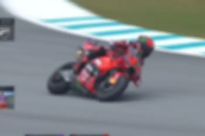 Pembalap Ducati Lenovo Team, Francesco Bagnaia cetak waktu tercepat di FP1 MotoGP Malaysia 2024, Sirkuit Sepang, Jumat (1/11/2024).