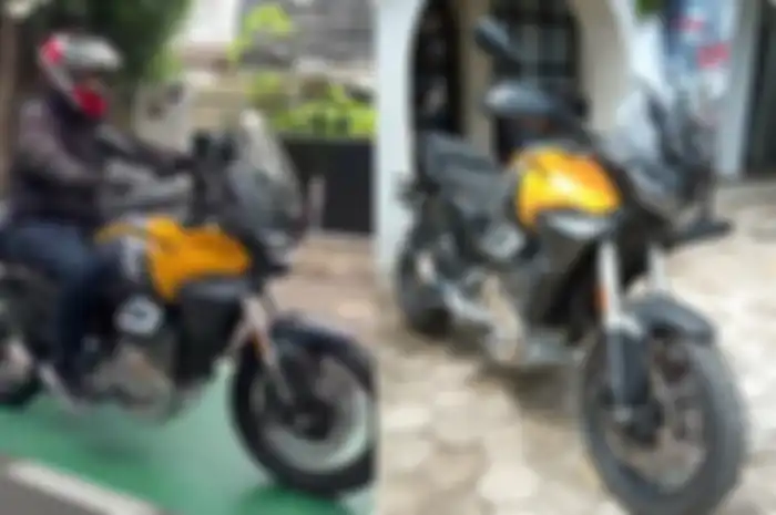 Moto Guzzi Stelvio dilengkapi radar dan 5 mode berkendara, petualangan makin nyaman di berbagai medan jalan.