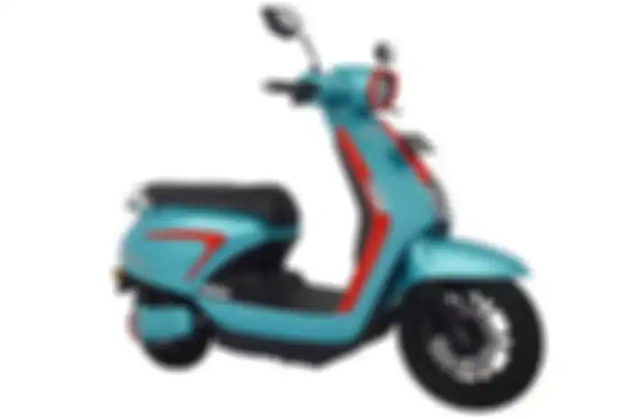 Tampilan motor baru murah Pacific Virgo 1.2 LB 2024 yang mirip Vespa.