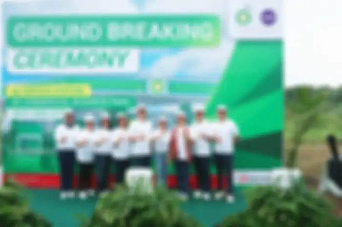 Momen groundbreaking ceremony SPBU bp pertama di BSD City.