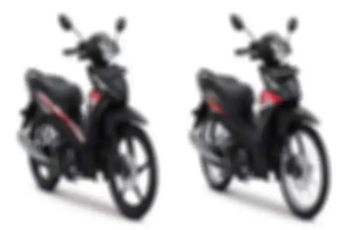 Tampilan motor baru Honda Revo X (kiri) dan Fit (kanan), cicilan paling murah segini.