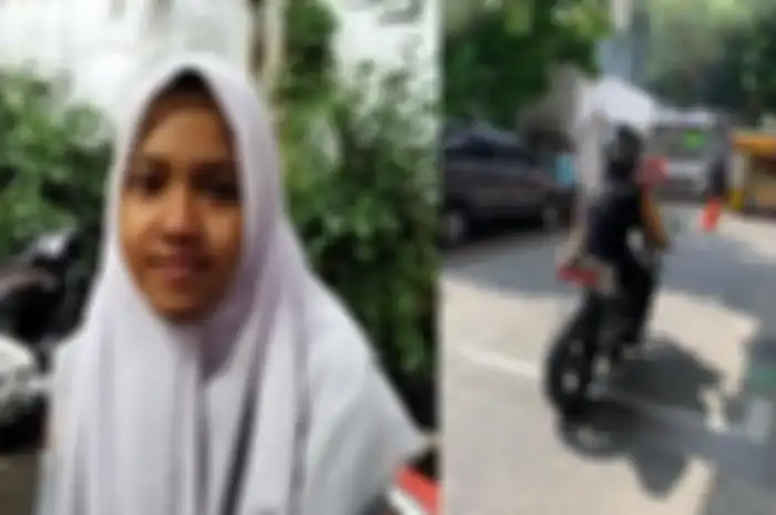Afrida petugas SPBU yang jadi korban pemukulan (kiri) dan pemotor Honda CBR yang merupakan pelaku (kanan).