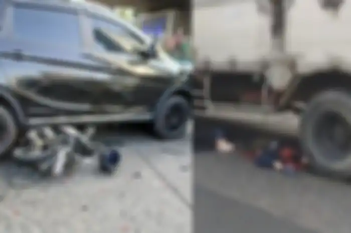 2 pemotor tewas usai terlindas truk rem blong di Slipi, Jakarta Barat pada Selasa (26/11/2024).   