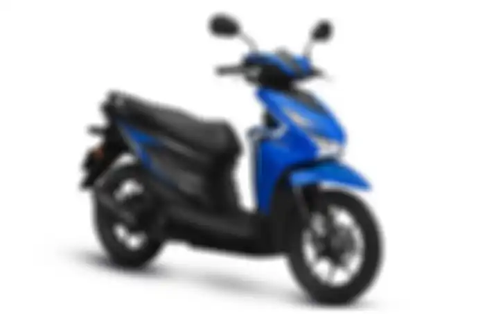 Motor baru Honda BeAT 2025 warna biru di Malaysia. 