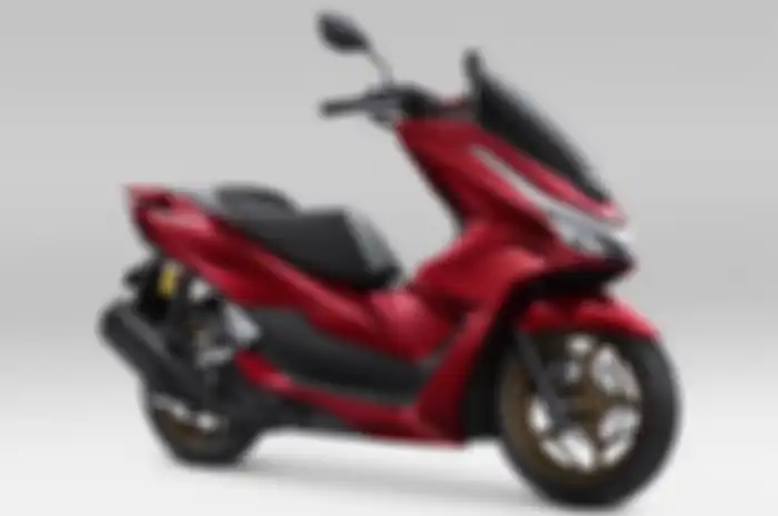 Tampang depan motor baru New Honda PCX 160 RoadSync 2024 alias tipe tertinggi.