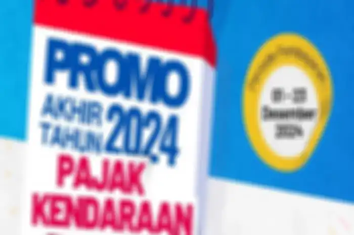 Foto ilustrasi promo atau pemutihan pajak motor 2024.
