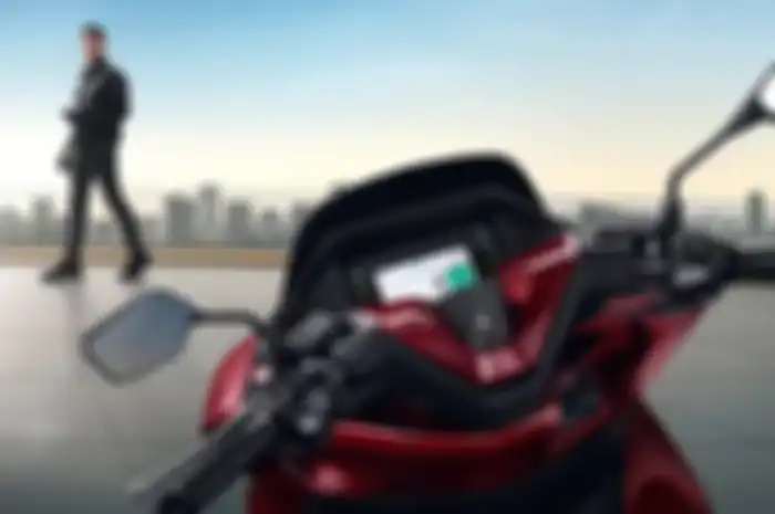 Bentuk cover setang motor baru New Honda PCX 160.