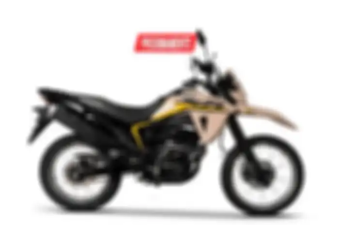 Tampak samping motor baru Honda XR 190L ABS 2025.