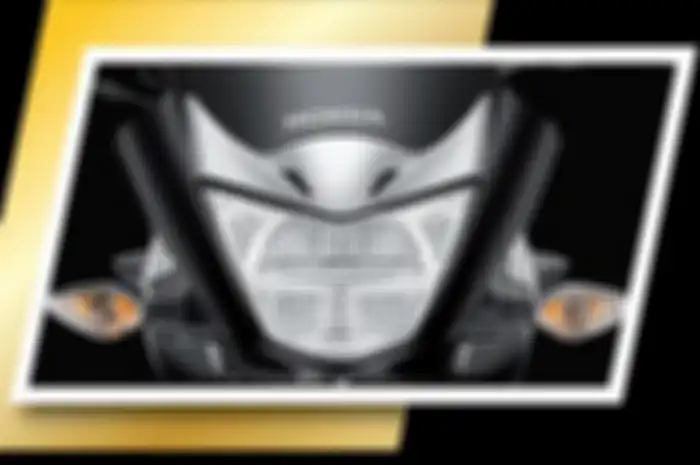 Tampak depan motor baru 2025 kembaran Honda MegaPro.