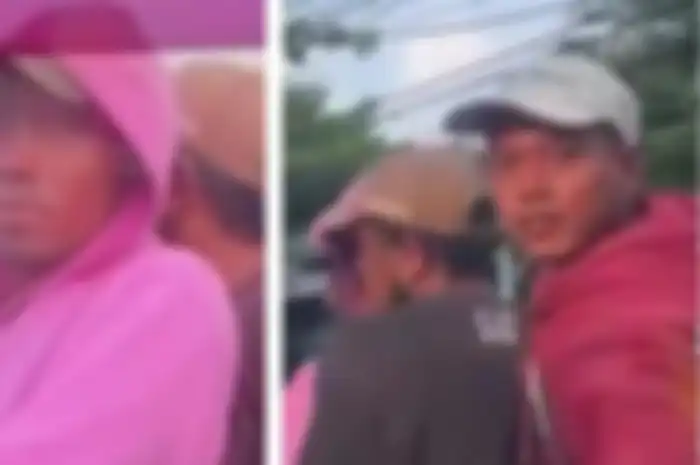 Tiga orang pria naik motor melakukan penyerangan terhadap pengendara mobil di Jalan Raya Hankam, Jatiwarna, Kecamatan Pondok Melati, Kota Bekasi.   