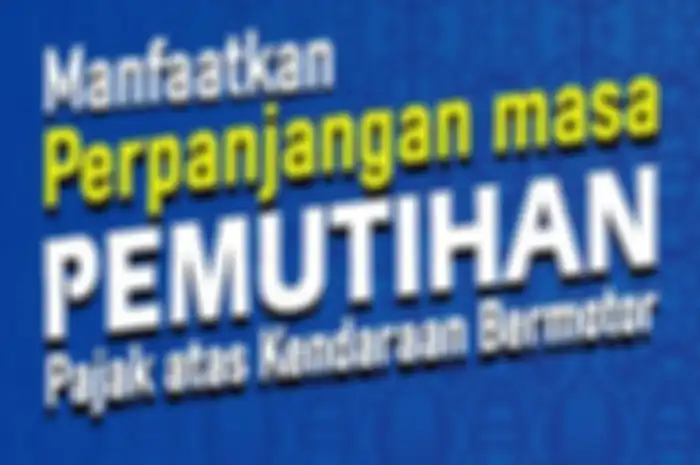 Program pemutihan pajak motor di awal 2025.