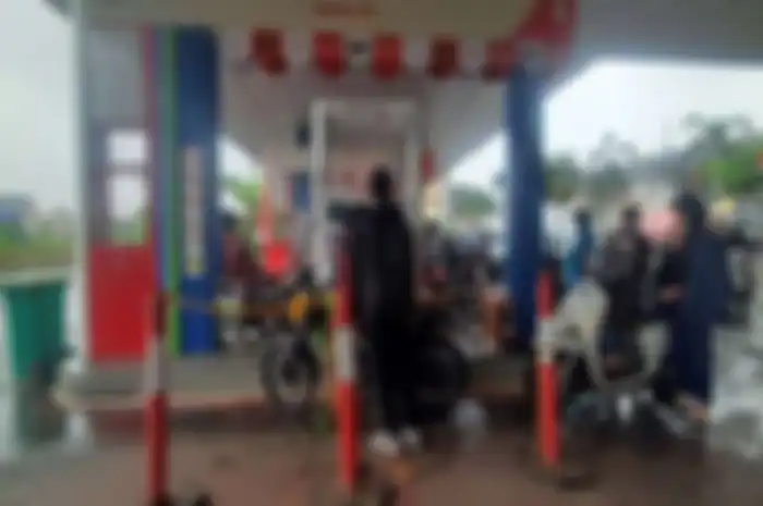 Foto ilustrasi Pertalite di SPBU Pertamina.