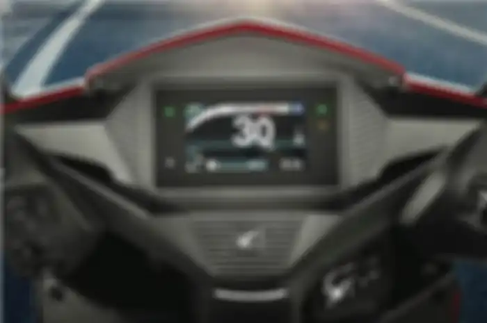 Panel instrumen motor baru 2025 yang lebih murah dari Honda BeAT sudah full digital.