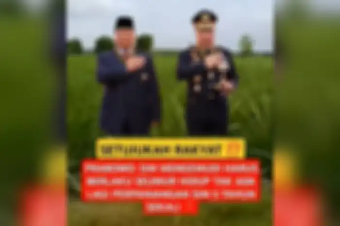 Tangkapan layar konten yang bilang Prabowo sebut SIM harus berlaku seumur hidup.
