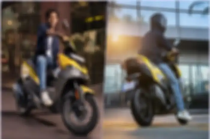 Tampilan depan dan belakang motor baru Hero Xoom 125.