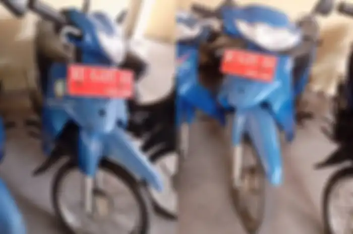 Tampilan motor murah Suzuki Smash yang dilelang dengan harga Rp 700 ribuan.