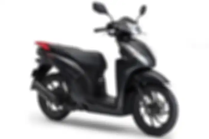Motor matic baru Honda Dio 110 2025 dengan warna Matte Galaxy Black Metallic.