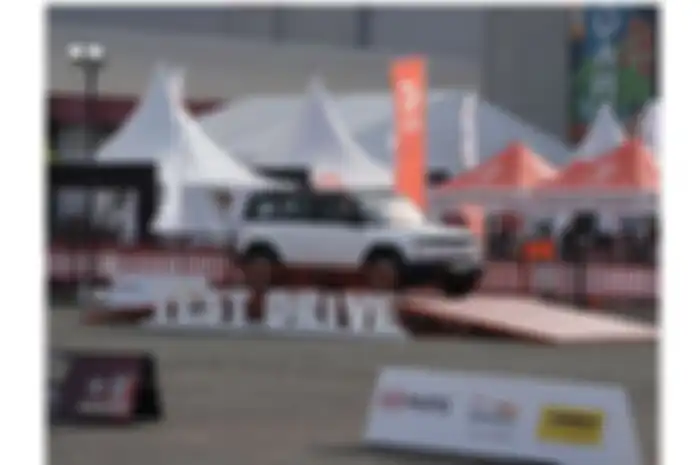 Areat test drive jadi lokasi favorit pengunjung.