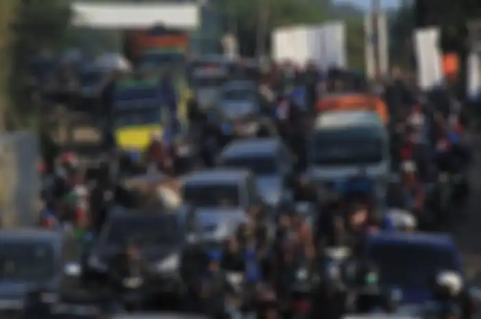 Foto ilustrasi macet saat mudik lebaran.