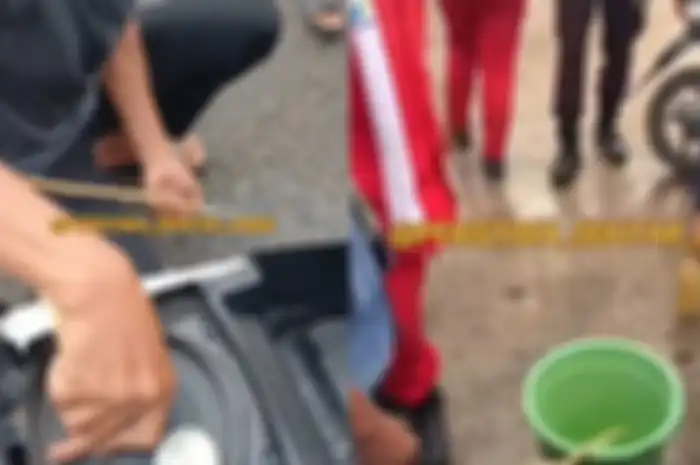 Momen pengeluaran Pertamax tercampur air yang membuat motor mogok di Jambi.