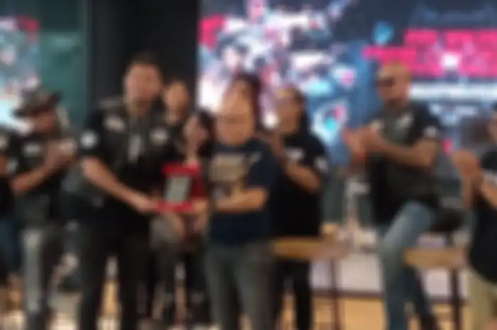 Peluncuran film pendek Five Wolves di Dealer Anak Elang Harley-Davidson, Jl. Raya Kebayoran Lama No. 1, Jakarta Barat pada Rabu (19/3/2025).
