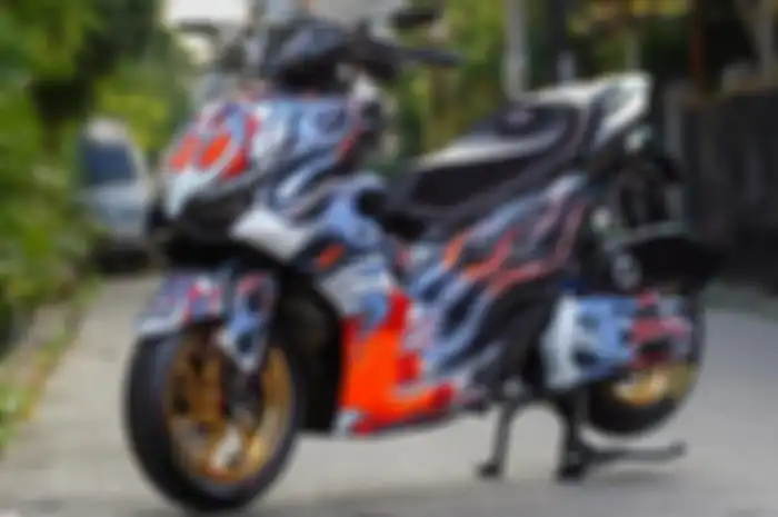 Modifikasi total Yamaha Aerox Alpha.
