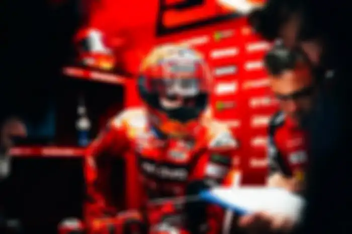 Marc Marquez di MotoGP Qatar 2025.
