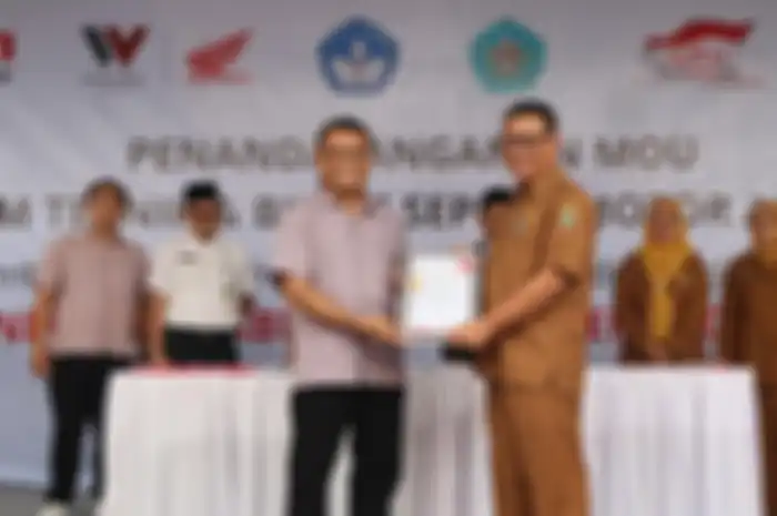 AHM dan WMS resmikan SMK Negeri 3 Kabupaten Tangerang Sebagai SMK Tempat Uji Kompetensi (TUK).