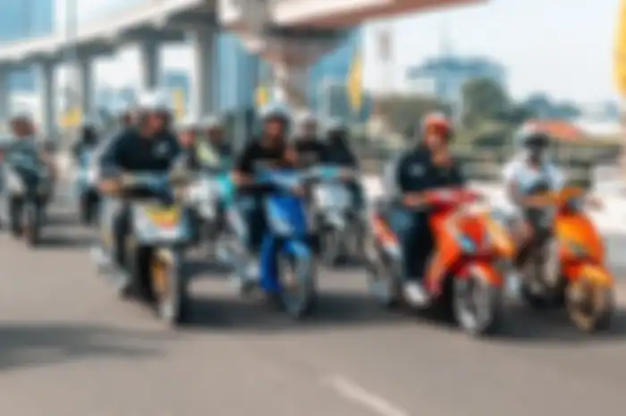 Lebih dari 550 pengguna Yamaha Mio di event ini bukan hanya sekedar ajang nostalgia, tapi sekaligus sebagai bentuk perayaan eksistensi Yamaha Mio.
