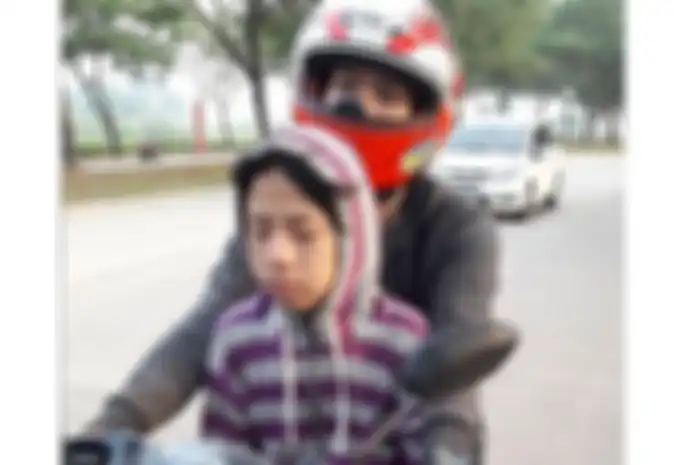 Mengantuk di depan motor