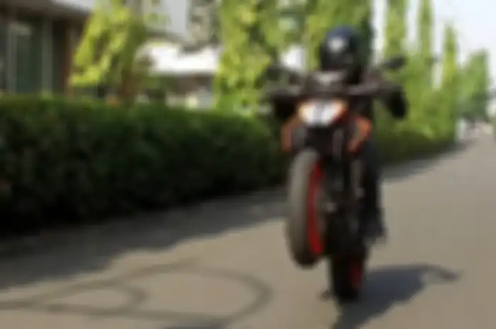 KTM Duke 390, gampang banget diajak wheelie