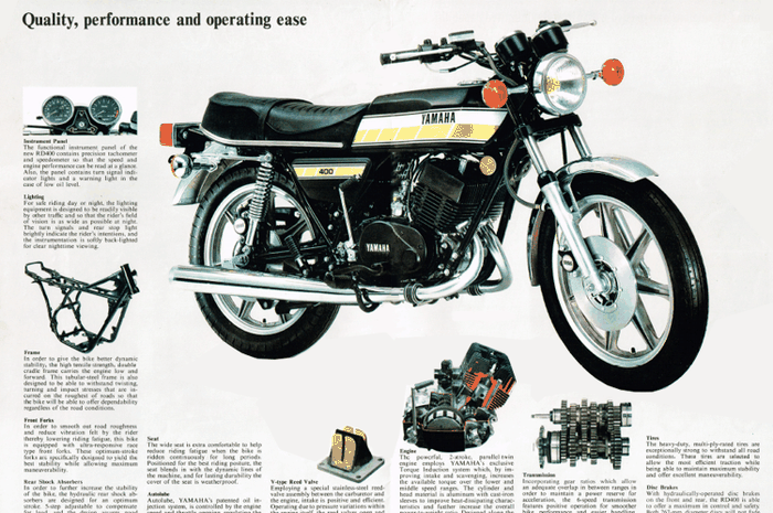 Poster Yamaha RD400C