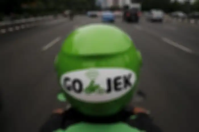 Ilustrasi pengendara ojek online (Gojek)