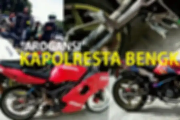 Knalpot motor member KNCL dicopot, karena arogansi Kapolresta Bengkulu.