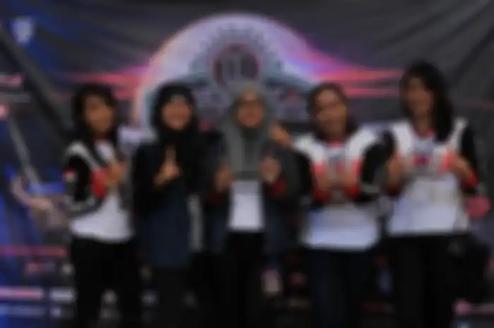 Ladies biker member CBR Riders Club Jakarta.