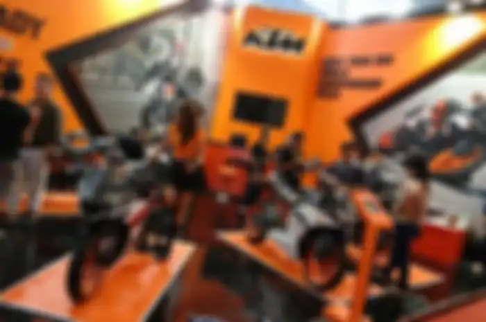 Salah satu pameran motor KTM.