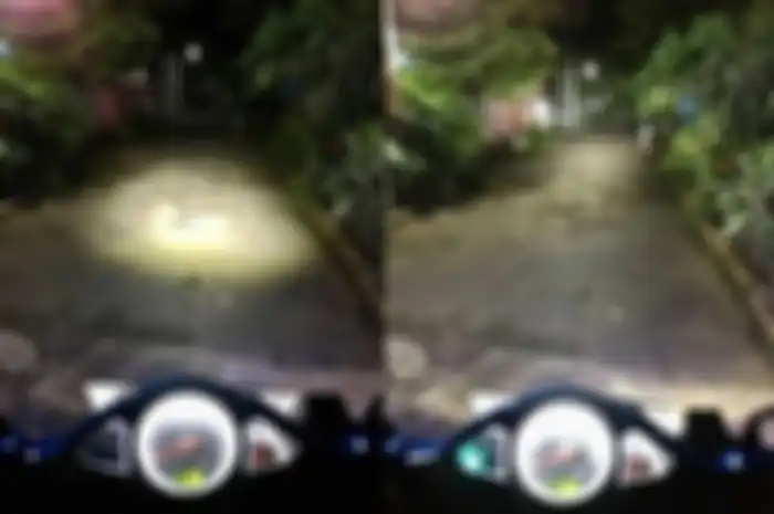 Foto ojek online yang melihat sosok misterius