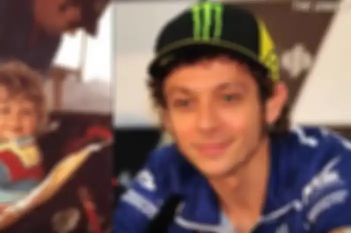 Perubahan wajah Valentino Rossi.