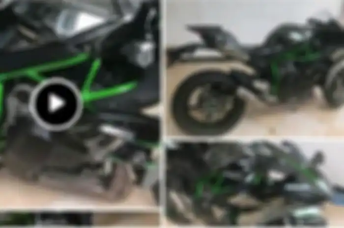 Kawasaki H2 dilelang pemilik dari Sidoarjo, Jatim.